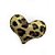 Aplique Coração Ouro Animal Print Decorativo - 2 Un - Artegift - Rizzo - Imagem 1