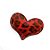 Aplique Coração Vermelho Animal Print Decorativo - 2 Un - Artegift - Rizzo - Imagem 1