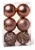 Kit Bolas Texturizadas Vazada Rose Gold 8cm - 06 unidades - Cromus Natal - Rizzo - Imagem 1
