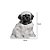 Enfeite Decorativo Pelúcia Cachorro Pug - Bege - 01 unidade - Cromus - Rizzo - Imagem 2