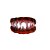 Dentadura Halloween Monstro -Vermelho - 01 unidade - Rizzo - Imagem 1