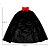 Capa de Vampiro - Halloween - Preto c/ gola Vermelha - Adulto - 01 unidade - Rizzo - Imagem 2