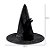 Chapéu de Bruxa Luxo - Halloween - Roxo com aplique em renda preto - 01 unidade - Rizzo - Imagem 2