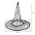 Chapéu de Bruxa Transparente - Mini Teia Prata - Halloween - 01 unidade - Rizzo - Imagem 2