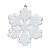 Enfeite para Pendurar Floco de Neve 20cm - 04 unidades - Cromus Natal - Rizzo - Imagem 1