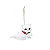 Enfeite para Pendurar Pelúcia Gato Angora - 01 unidade - Cromus Natal - Rizzo - Imagem 1