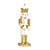 Soldado de Chumbo de Madeira Ouro e Branco com Lança 26cm - 01 unidade - Cromus Natal - Rizzo - Imagem 1