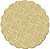Fundo Rendado Redondo Ouro 7cm - 100 unidades - Cromus - - Imagem 1
