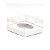 Caixa Ovo de Colher - Meio Ovo de 100g a 150g - 11cm x 12,7cm x 7cm - Branca - 5unidades - Assk - Páscoa Rizzo Embal - Imagem 1