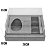 Caixa Ovo de Colher com Moldura 3 Bombons - Meio Ovo de 100g a 150g - 20cm x 15cm x 10cm - Branca - 5unidades - Assk - P - Imagem 2