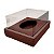 Caixa Ovo de Colher com Moldura - Meio Ovo de 350g - 23cm x 19cm x 9,7cm - Marrom - 5 unidades - Assk - Páscoa Riz - Imagem 1