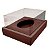 Caixa Ovo de Colher com Moldura - Meio Ovo de 250g - 20cm x 15,5cm x 10cm - Marrom - 5unidades - Assk - Páscoa R - Imagem 1