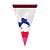 Cone Festa Brilho de Páscoa Menina Coelha 18x30cm - 50 unidades - Cromus Páscoa - Imagem 1
