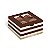 Caixa para 4 brigadeiros 8,5x8,5x4,5cm Hit Marrom - 10 unidades - Cromus - Rizzo Embalagens - Imagem 1
