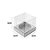 Caixa Mini Bolo PP (4cm x 4cm x 4cm) Prata 10 unidades Assk Rizzo Embalagens - Imagem 2