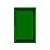 Bandeja retangular Plástico Verde Bandeira - 31x19x2cm - 1 unidade - Rizzo - Imagem 1