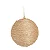 Kit Bolas Cordão Juta 8cm - 06 unidades - Cromus Natal - Rizzo - Imagem 1