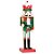 Soldado de Chumbo de Madeira Vermelho e Verde com Lança 38cm - 01 unidade - Cromus Natal - Rizzo - Imagem 1