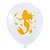 Balão de Festa Redondo Profissional Látex Decorado 11" 28cm - Sereia - 25 Unidades - Art-Latex - Imagem 4