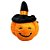 Pelúcia Abóbora Feliz com Chapéu 20 cm - Halloween - 1 unidade - Rizzo - Imagem 1