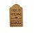 Tag Decorativa Kraft com Furo - Produto Artesanal - 10 unidades - Rizzo - Imagem 1