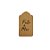 Tag Decorativa Kraft com Furo - Feito á Mão - 10 unidades - Rizzo - Imagem 1