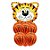 Buque de Balões Animal Print 24"- Tigre - 01 Balão Metalizado + 6 Balões Látex - Partiufesta - Rizzo - Imagem 1