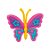 Aplique Borboleta Silicone - 3,5cm - 4 Un - Artegift - Rizzo - Imagem 1