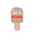 Aplique Picolé Pink Silicone - 3,5cm - 4 Un - Artegift - Rizzo - Imagem 1