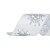 Fita Decorativa Natal Floco de Neve Prata 6,3cmx9,14m - 1 Unidade - Cromus - Rizzo - Imagem 1