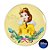 Sousplat Natalino - Princesa Bela & A Fera - 33cm - 1 UN - Disney Original - Cromus - Rizzo - Imagem 1
