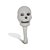 Mini Maraca Caveira Neon De Halloween - 1 unidade - Rizzo - Imagem 1