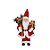 Papai Noel com Caixa de Presentes Xadrez Vermelho 40cm - 01 unidade Cromus Natal - Imagem 1