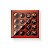 Caixa 16 Doces Quadrada Vermelho com Tampa Cristal - 10 unidades - 16,8x16,8x4cm - Cromus Profissional - Rizzo - Imagem 1