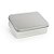 Lata Retangular - Prata - Com Tampa - 12x09x3,5cm - 06 UN - Artlille - Imagem 1