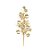 Galho Frutas e Folhas Glitter  - Dourado 70cm - 01 unidade - Cromus Natal - Rizzo - Imagem 1