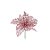 Poinsetia Vazada Glitter - Rosa - 01 unidade - Cromus Natal - Imagem 1