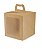 Caixa Mini Bolo com Visor Kraft 19,5X19,5X20,5cm com 10 un. Cromus Profissional - Imagem 1