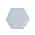 Bandeja Hexagonal Azul Bebê 22cm 01 unidade Art Lille Rizzo - Imagem 1