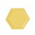 Bandeja Hexagonal Creme 22cm 01 unidade Art Lille Rizzo - Imagem 1