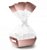 Kit Cesta De Papel Cartão Rose Gold P - 01 unidade - Rizzo Embalagens - Imagem 1