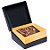 Caixa Specialla para Meio Ovo Coração 200g 13x13x6,5cm Ouro e Preto - 06 unidades - Cromus Páscoa - Rizzo Embalagens - Imagem 1