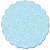 Fundo Rendado Redondo Azul Claro 9cm - 100 unidades - Cromus - Rizzo Embalagens - Imagem 1