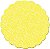 Fundo Rendado Redondo Amarelo 9cm - 100 unidades - Cromus - Rizzo Embalagens - Imagem 1