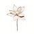 Flor de Cabo Curto Poinsétia Xadrez Juta - 30cm - 1 unidade - Cromus - Rizzo - Imagem 1