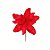Flor de Cabo Curto Poinsétia Vermelho - 30cm - 1 unidade - Cromus - Rizzo - Imagem 1