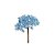 Pick Frutas Glitter - Azul - 12cm - 1 unidade - Cromus - Rizzo - Imagem 1
