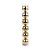 Bola de Natal em Tubo - Lisa Ouro - 8cm - 6 unidades - Cromus - Rizzo - Imagem 1