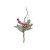 Pick Nevado Folhas, Pinha e Frutas 21cm - Vermelho/Verde/Marrom - 1 unidade - Cromus - Rizzo - Imagem 1