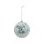 Bolas de Natal Glitter e Paete - Verde Claro/Prata - 8cm - 6 unidades - Cromus - Rizzo - Imagem 1